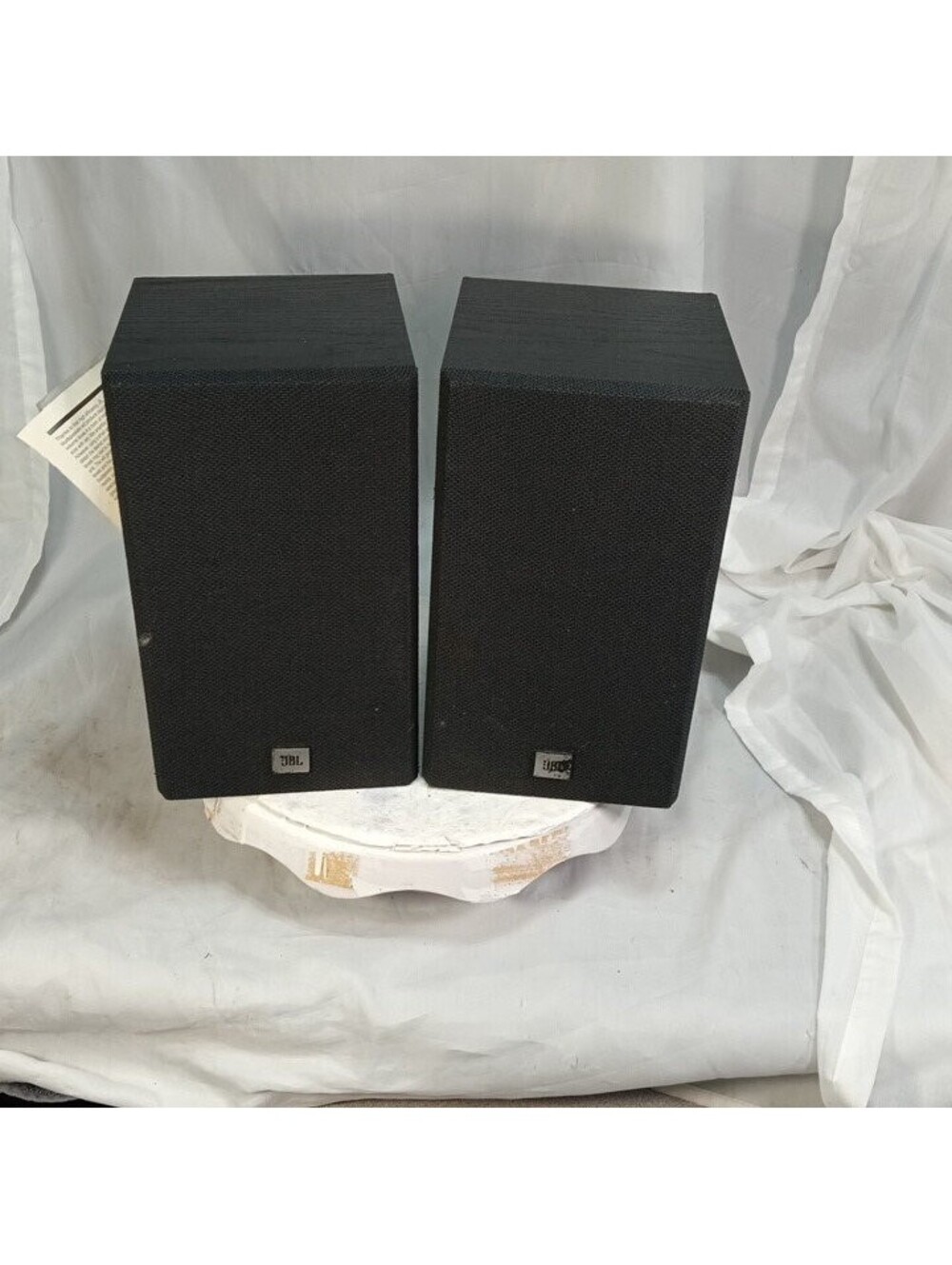 JBL G40 2-Way Bookshelf Speakers Pair 50W 8 Ohm Black Studio Home Audio Tested